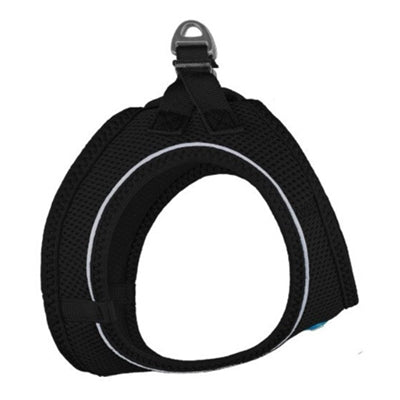 Black Plush Step In Vest Air-Mesh Harness