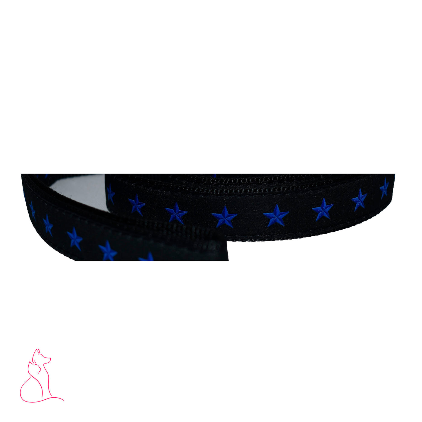 Blue Stars Dog Harness (Black)