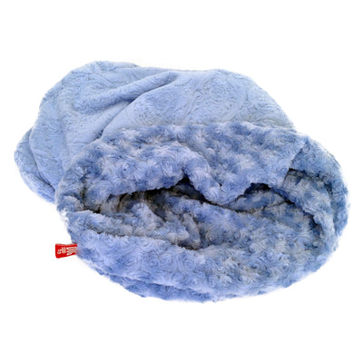 Blue Paisley Plush Cozy Sak