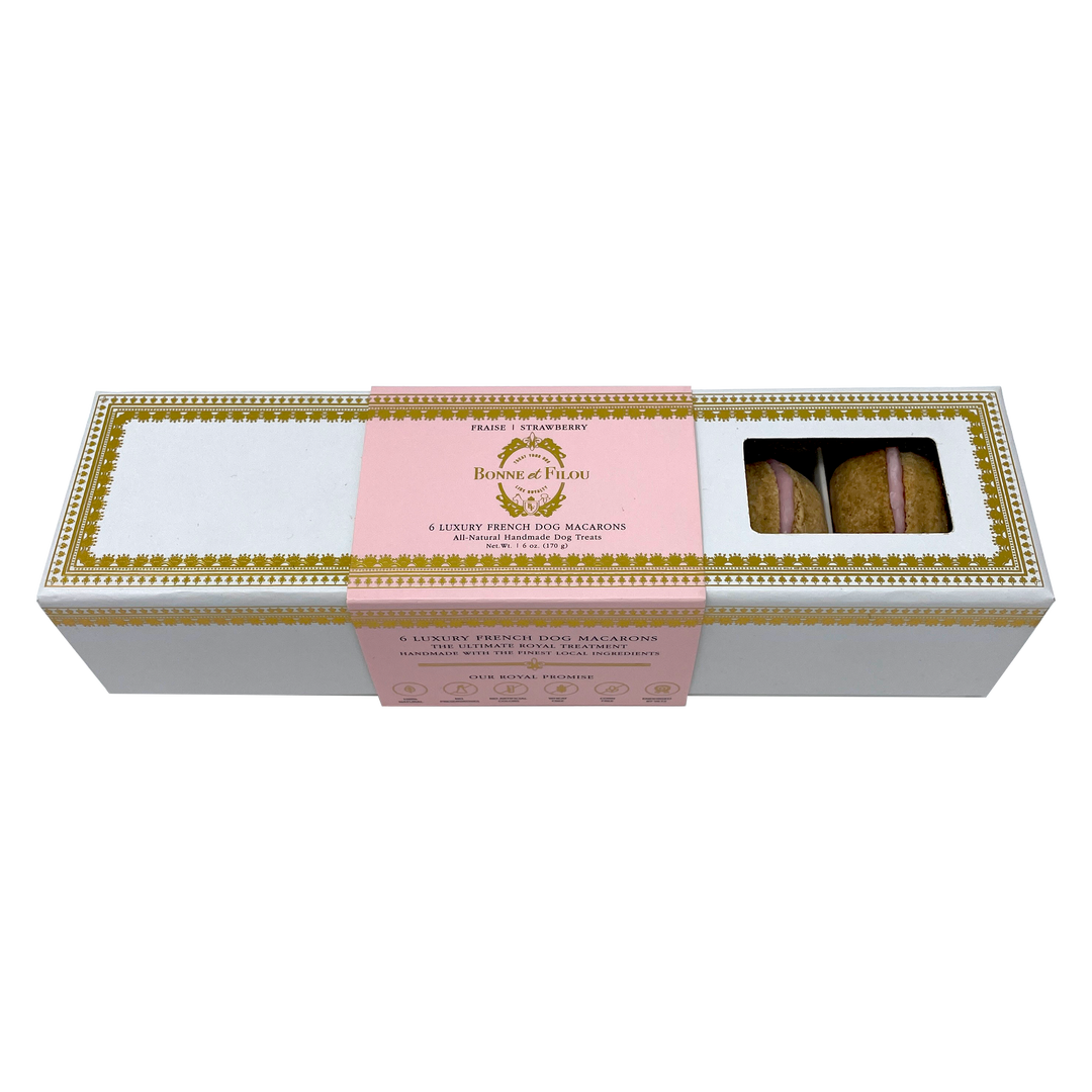 French Rose Macaron Box of 6 - Backordered