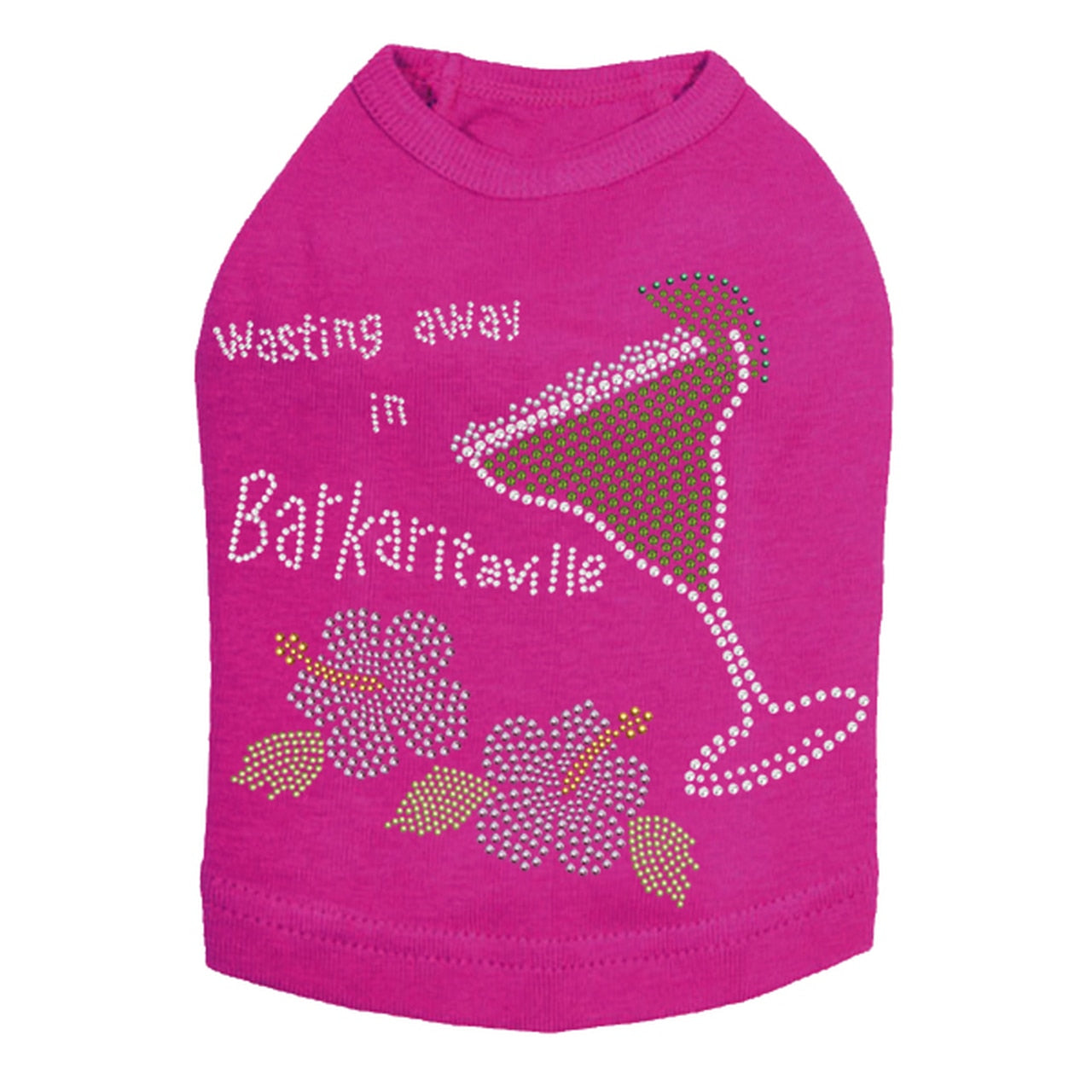 Wasting Away in Barkaritaville Hibiscus - Custom Dog Tank