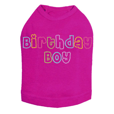 Birthday Boy Multi Color Dog Tank