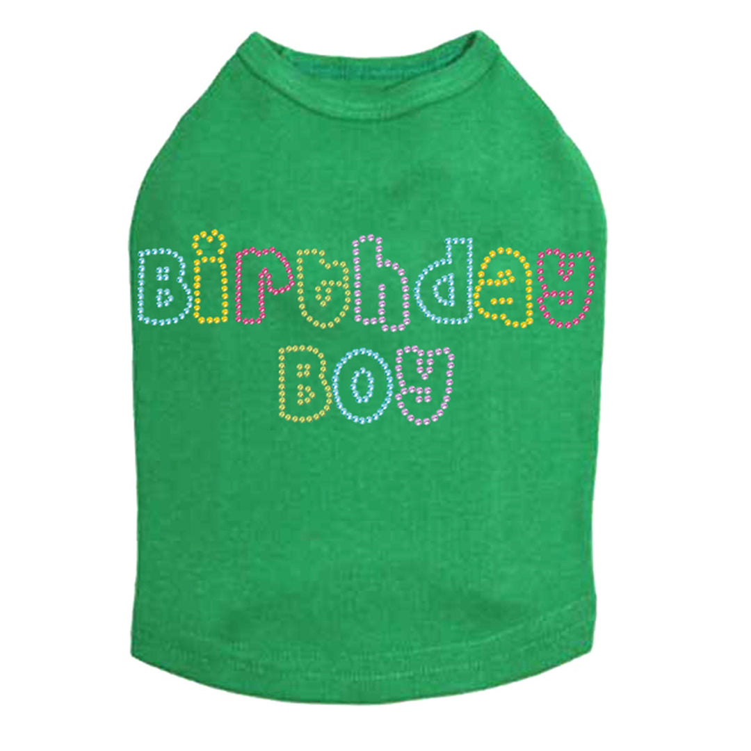 Birthday Boy Multi Color Dog Tank