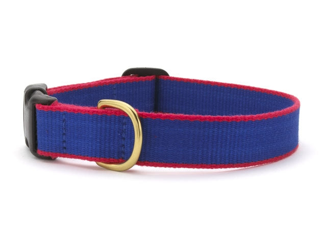 Royal Blue and Red Dog Collar