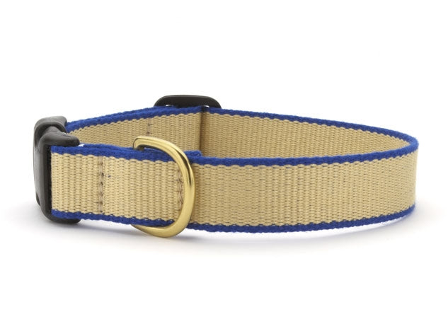 Tan and Royal Blue Dog Collar