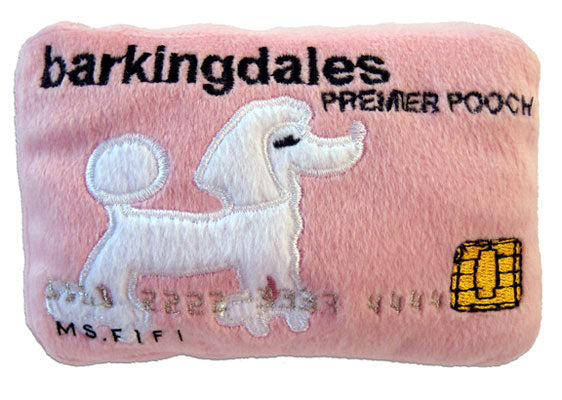Barkingdales Credit Card Plush Dog Toy