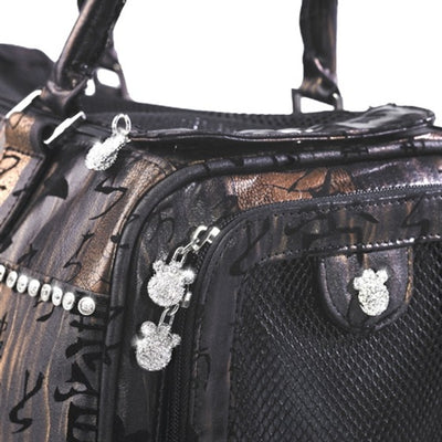 Black Chinese Carrier + Austrian Crystal Leash 75% Off