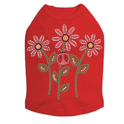 Daisies with Lady Bugs - Custom Dog Tank