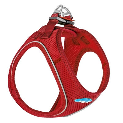 Red Plush Step In Vest Air-Mesh Harness