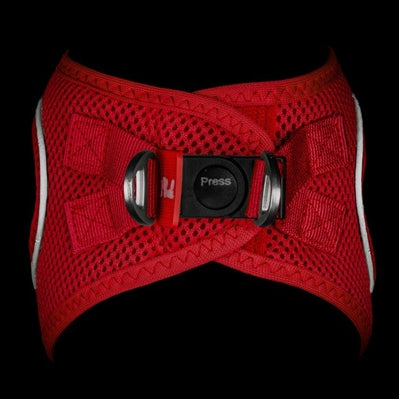 Red Plush Step In Vest Air-Mesh Harness