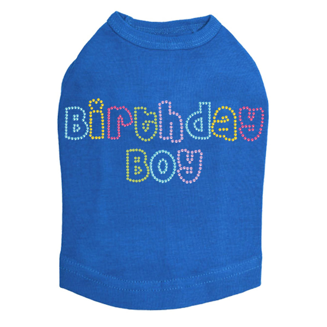 Birthday Boy Multi Color Dog Tank